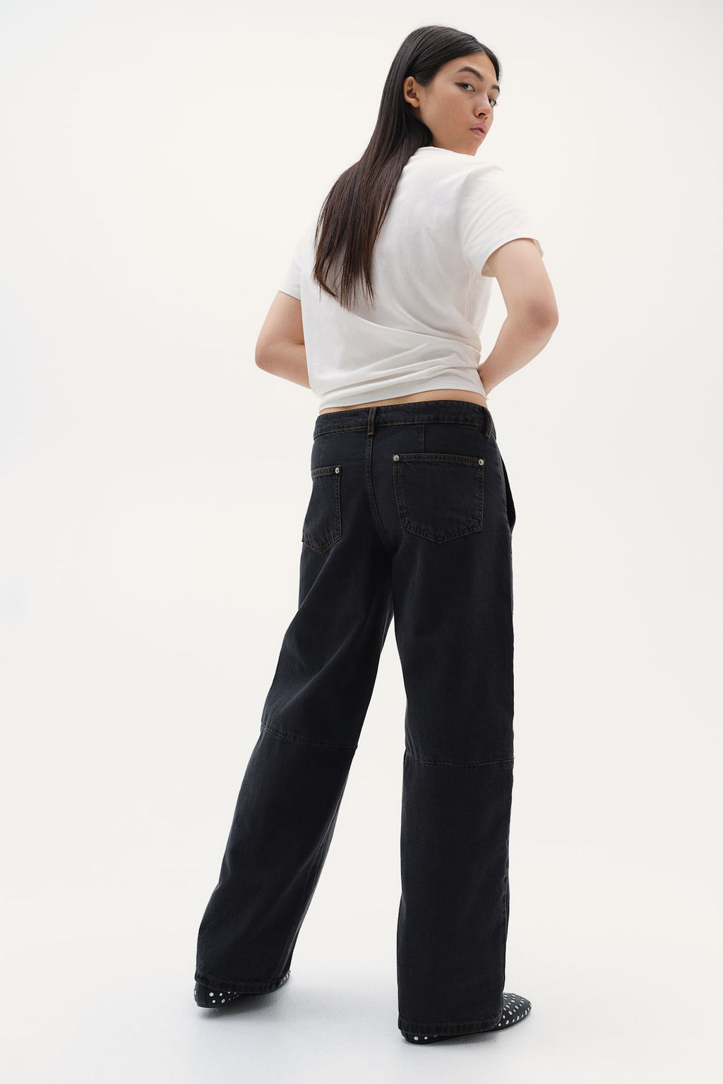 Barrel Low Cargo Jeans - H&m фото 3