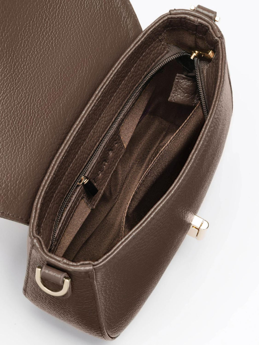 Женская кожаная сумка Richet 3292LG 251 Тауп