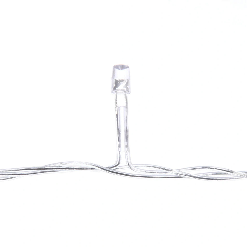 Цена за 2 шт. Гирлянда для дома 2,5м 24 лампы LED прозрач.пров.,8 реж, IP-20, Мультицвет