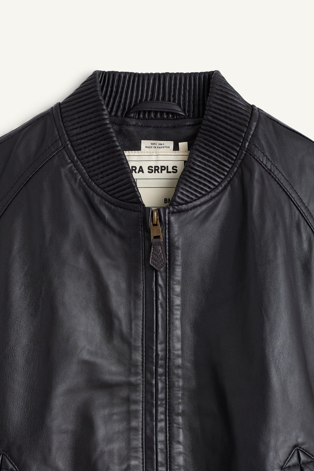 CCN LEATHER BOMBER - Zara фото 4