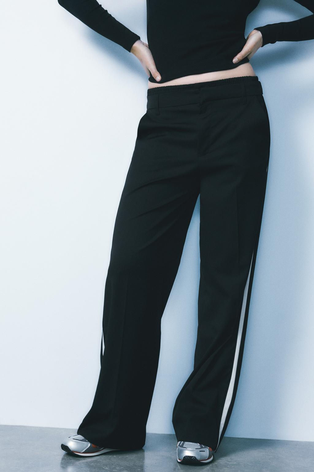 PINSTRIPE TROUSERS WITH BOXER DETAIL - Zara фото 26
