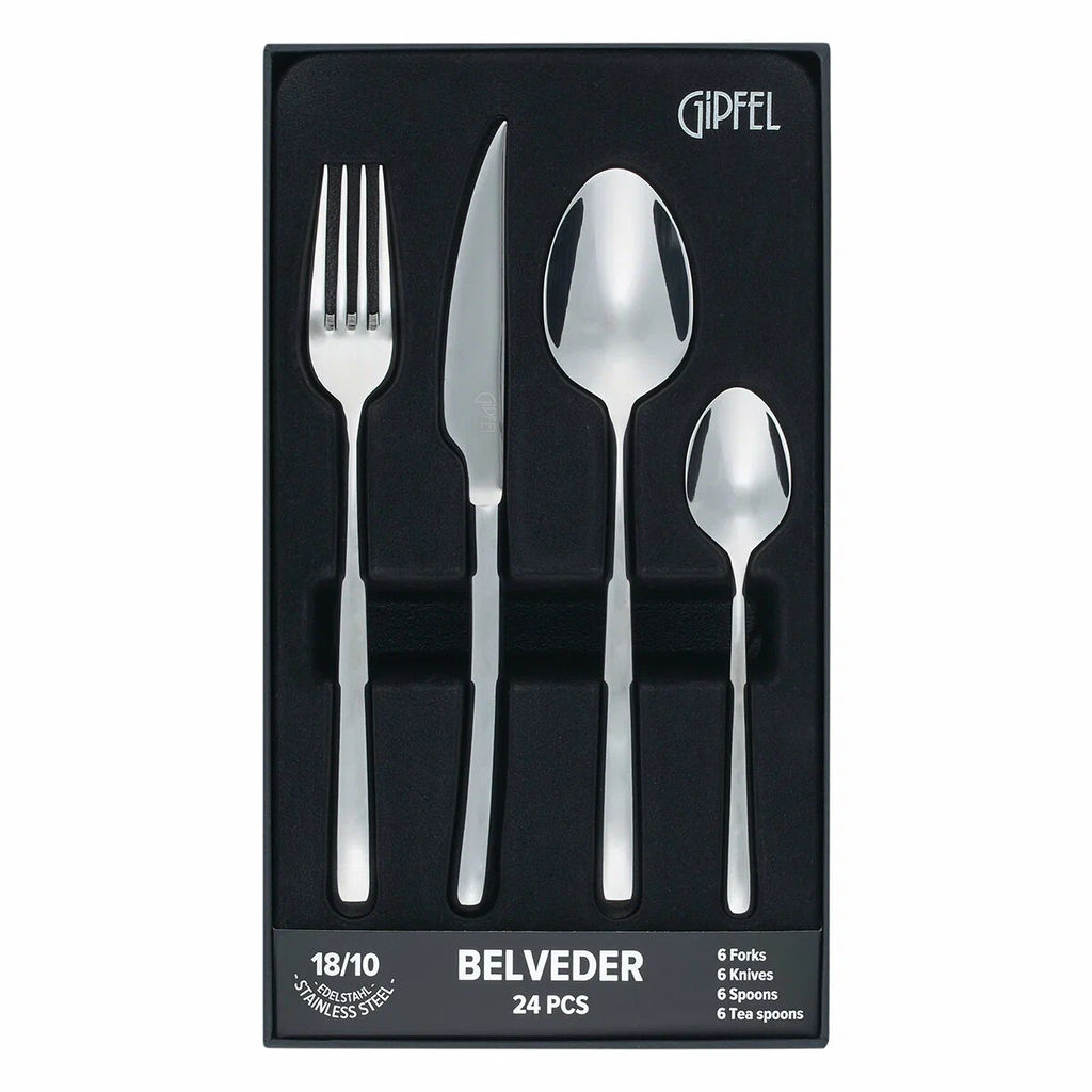 50685 GIPFEL Набор столовых приборов BELVEDER 24 пр. Материал: нерж.сталь 18/10.