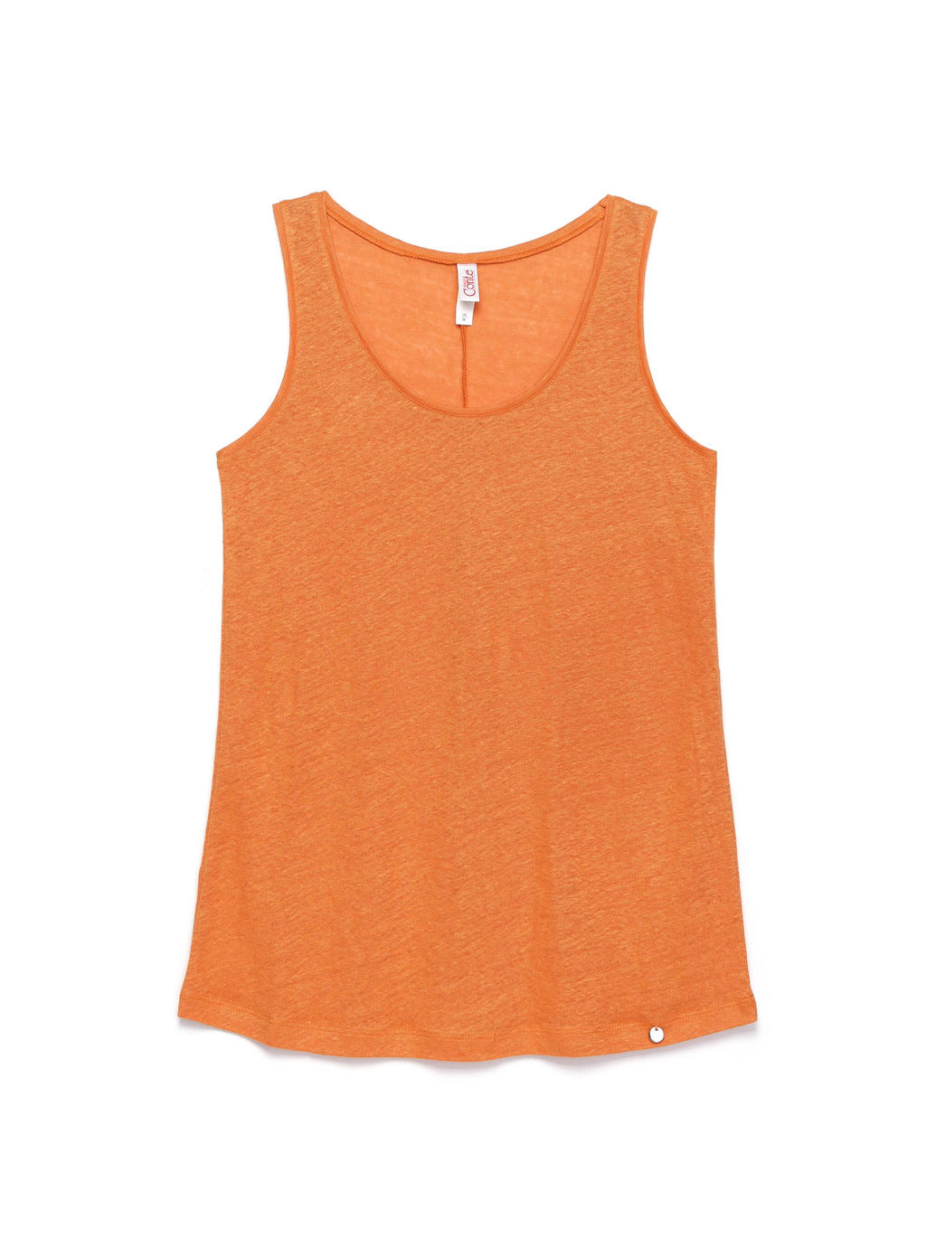 CONTE Легкий льняной топ LD 920 apricot orange
