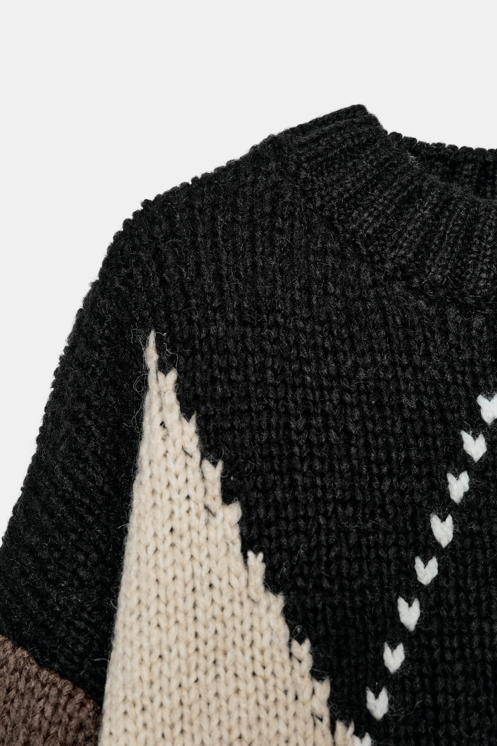 DIAMOND KNIT SWEATER - Zara фото 6