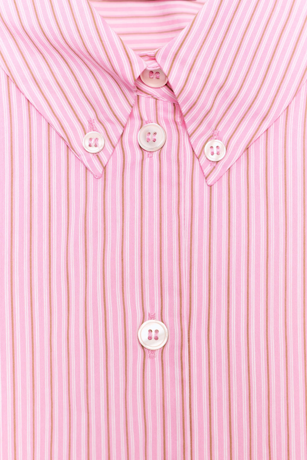 STRIPED POPLIN SHIRT WITH PUFF SLEEVES - Zara фото 13