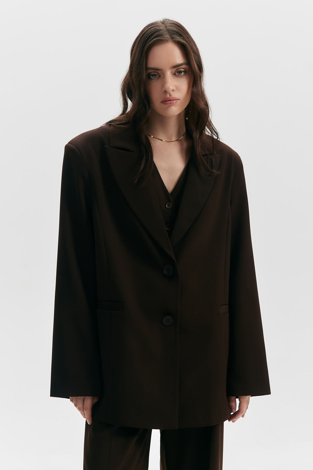 Жакет оверсайз однобортный - Mollis фото 3