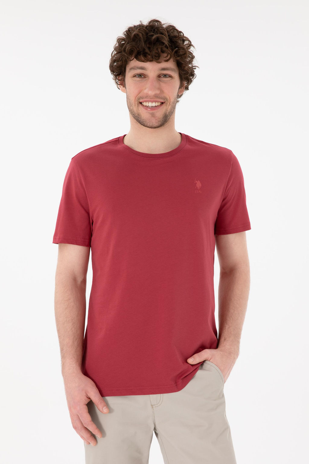 Erkek Regular Fit Bisiklet Yaka Vi_ne Basic Ti__rt Sepette S_rpriz _ndirim