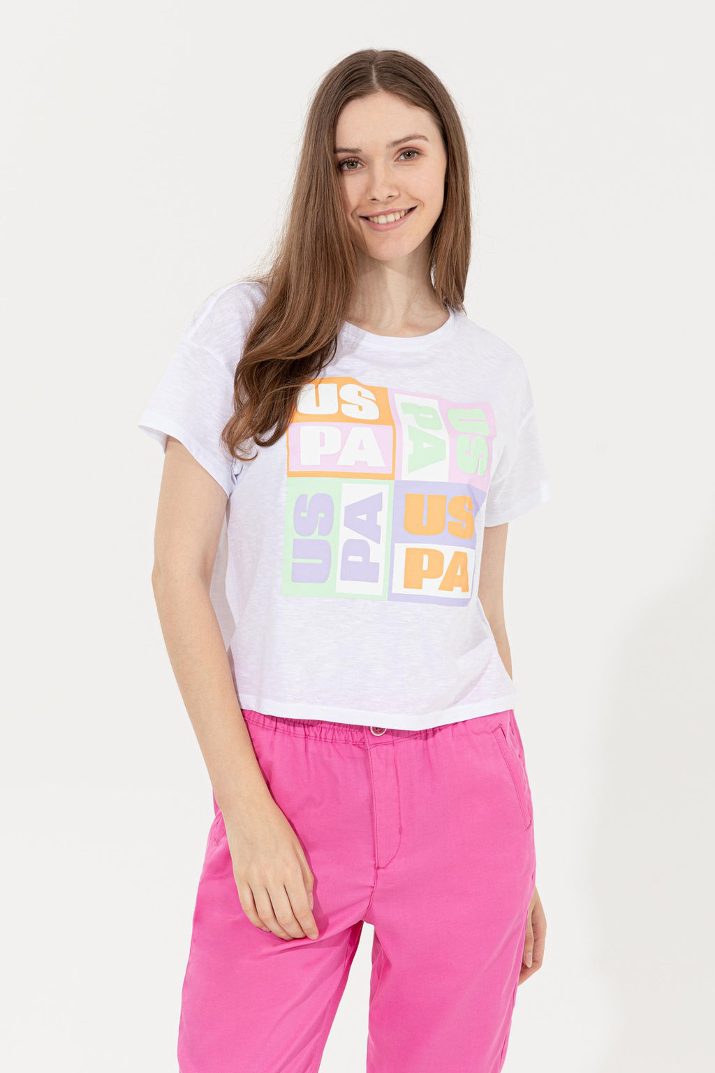 Kad_n Mint Bisiklet Yaka Crop Ti__rt