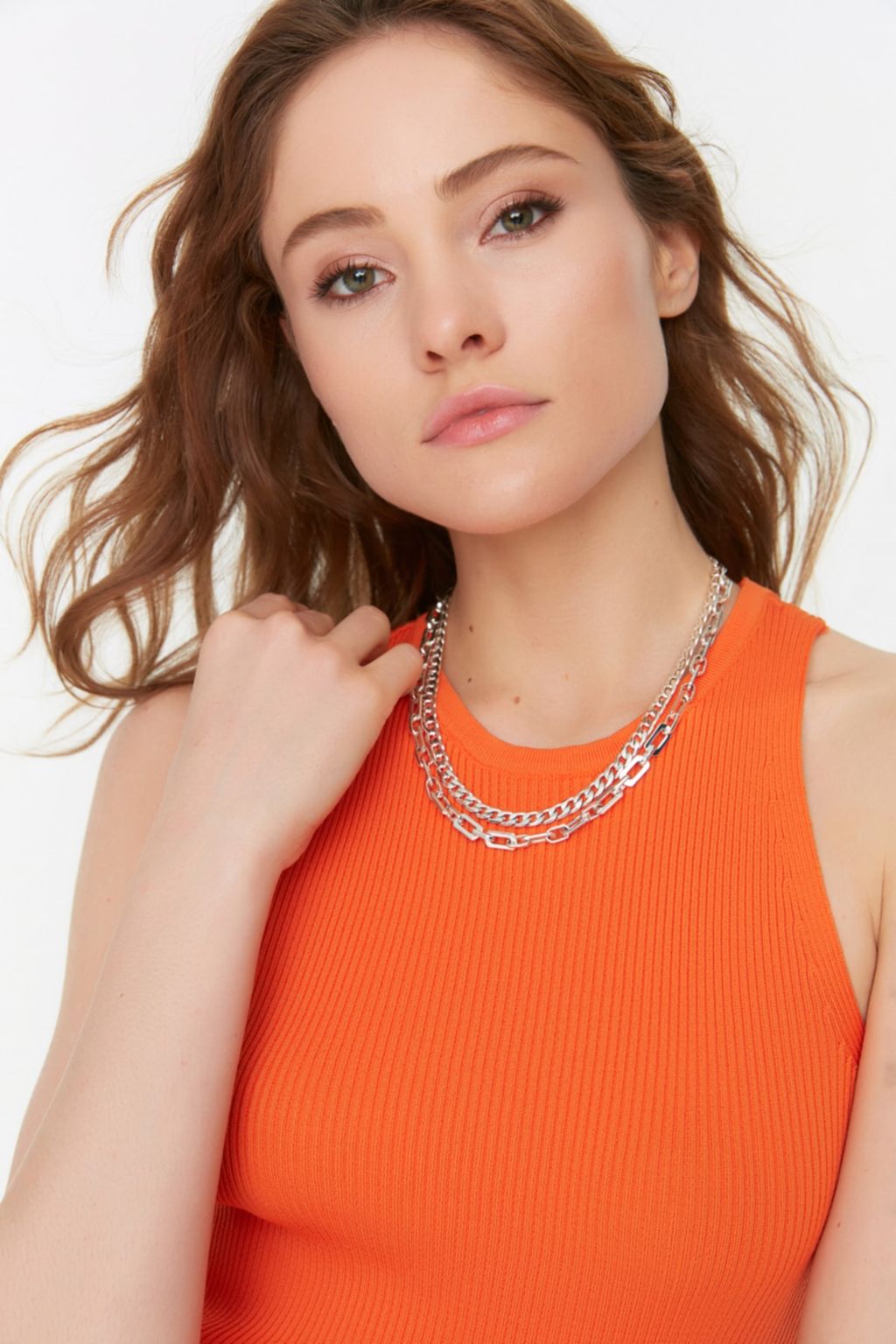 Turuncu Fitilli Bluz TWOSS21BZ0090