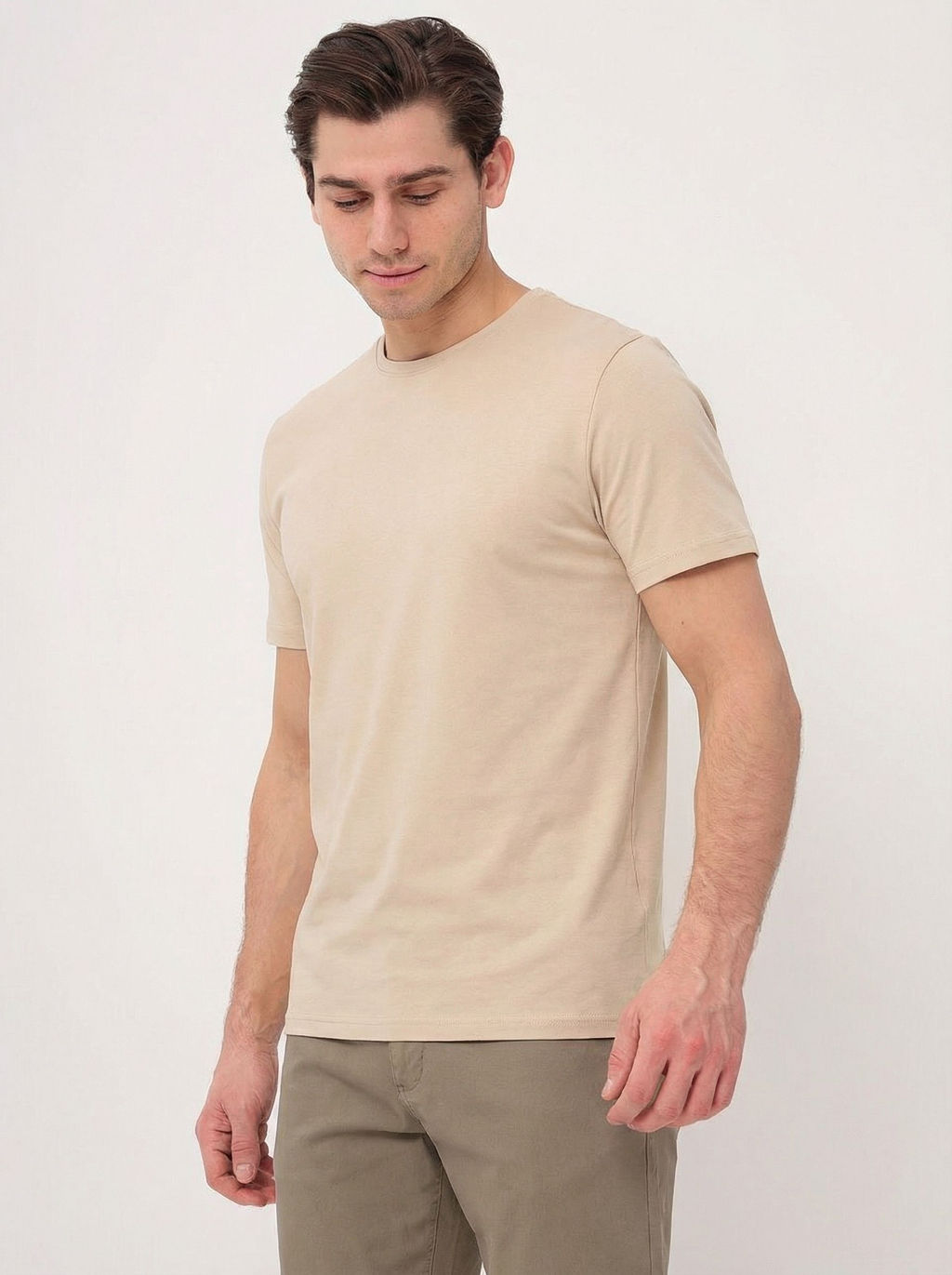 Футболка мужская короткий рукав GREG G145-PO-HJ-4T (бежевый)