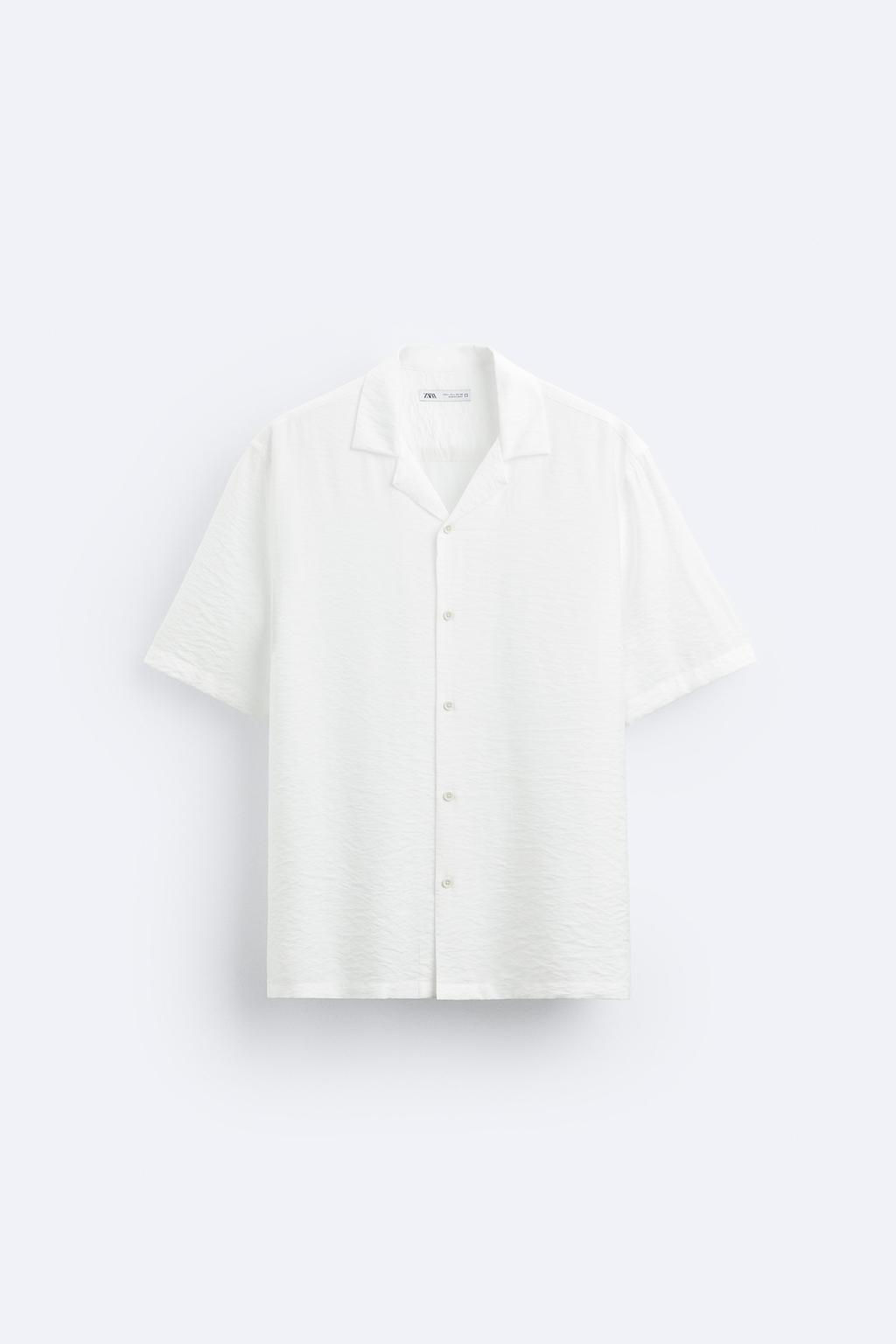 TEXTURED VISCOSE BLEND SHIRT - Zara фото 23