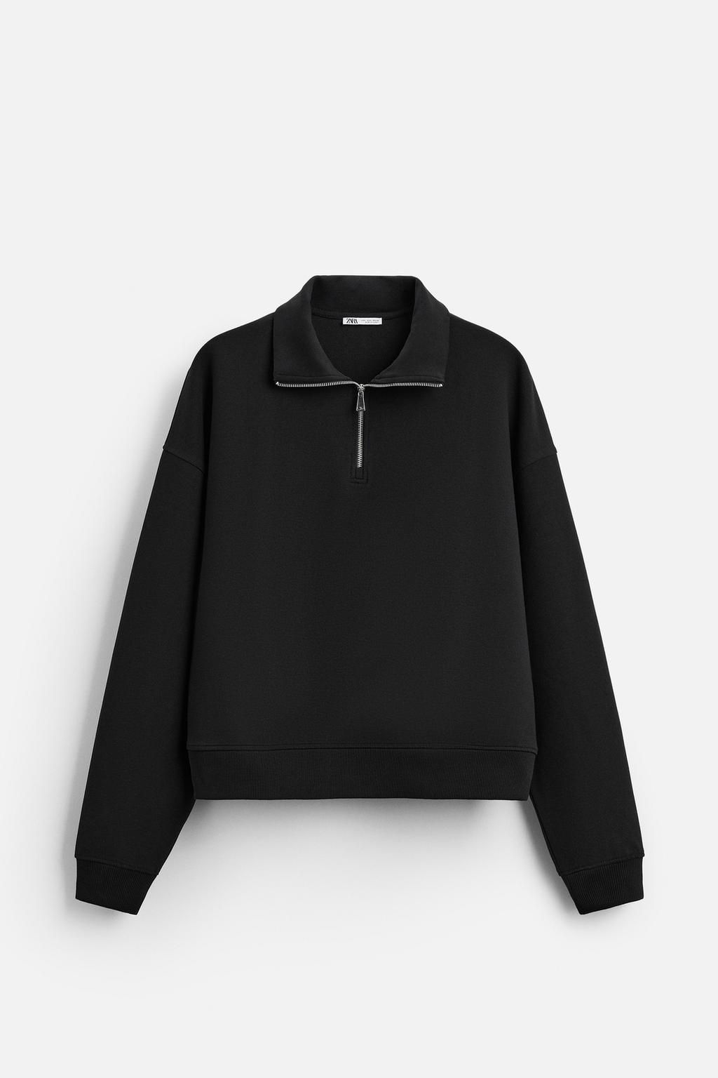 TECHNICAL QUARTER-ZIP SWEATSHIRT - Zara фото 6