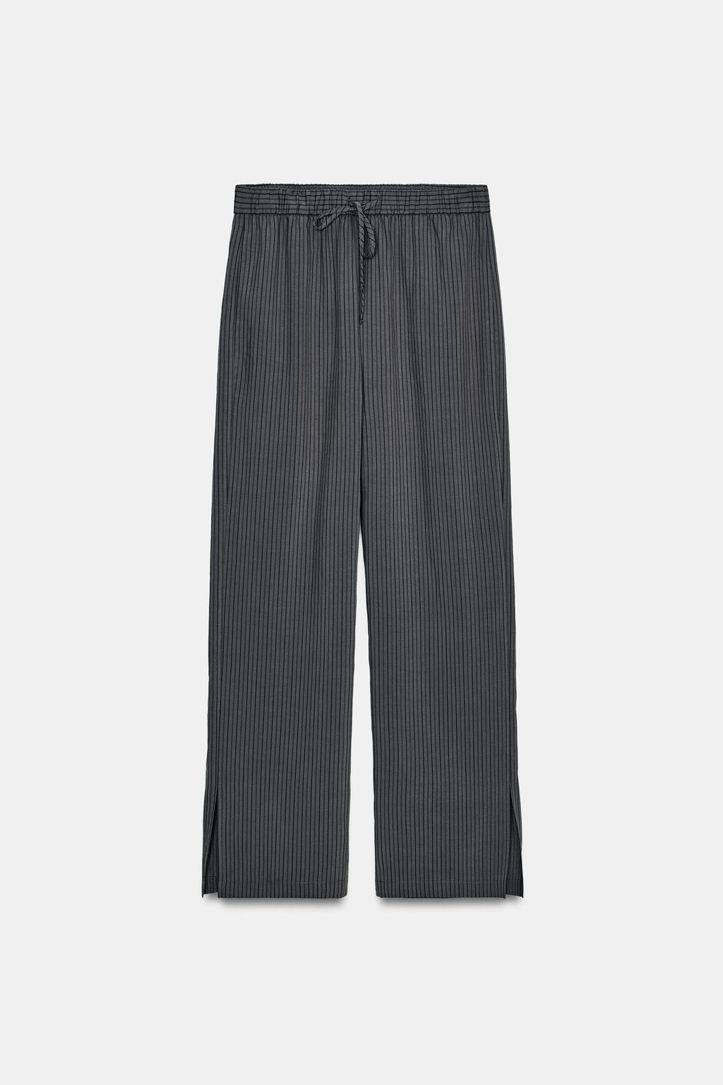 PANTAL?N PIJAMERO RAYAS ZW COLLECTION / Gris - Zara фото 5