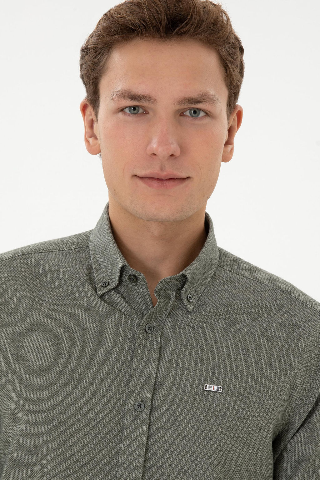 Erkek Haki Uzun Kollu G_mlek - U.s. polo assn фото 2