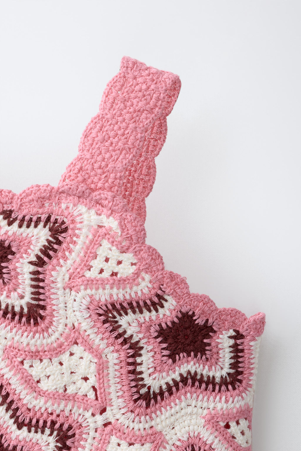 TOP PUNTO CROCHET ESTRELLAS / Rosado - Zara фото 4