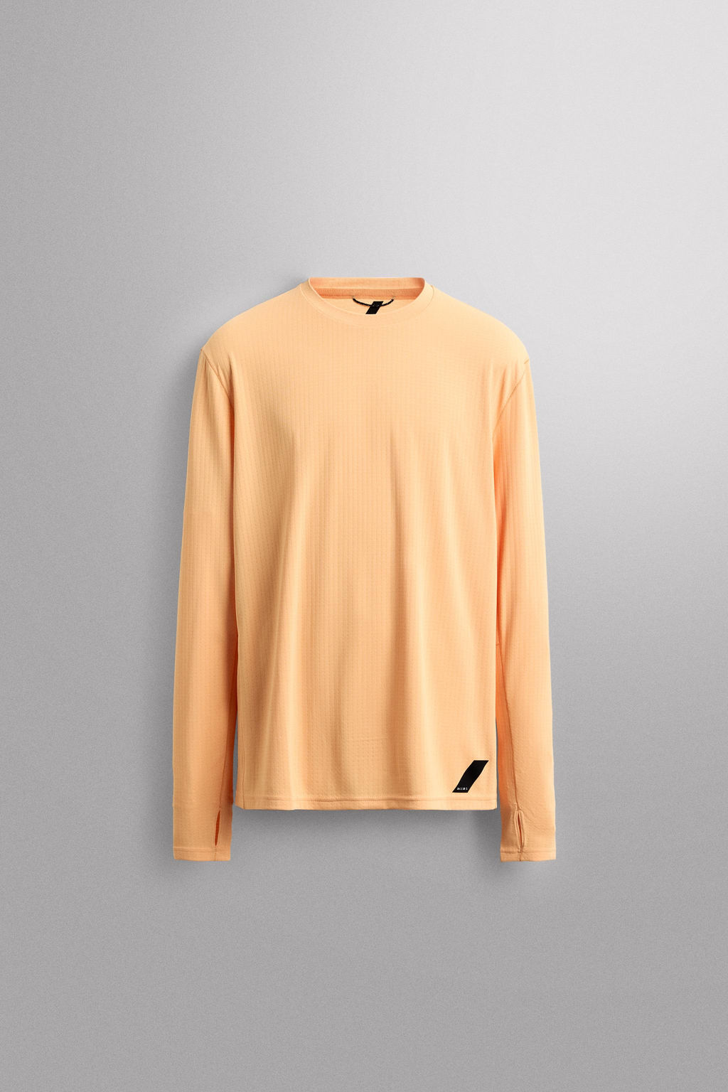CAMISETA RUNNING MANGA LARGA / Naranja