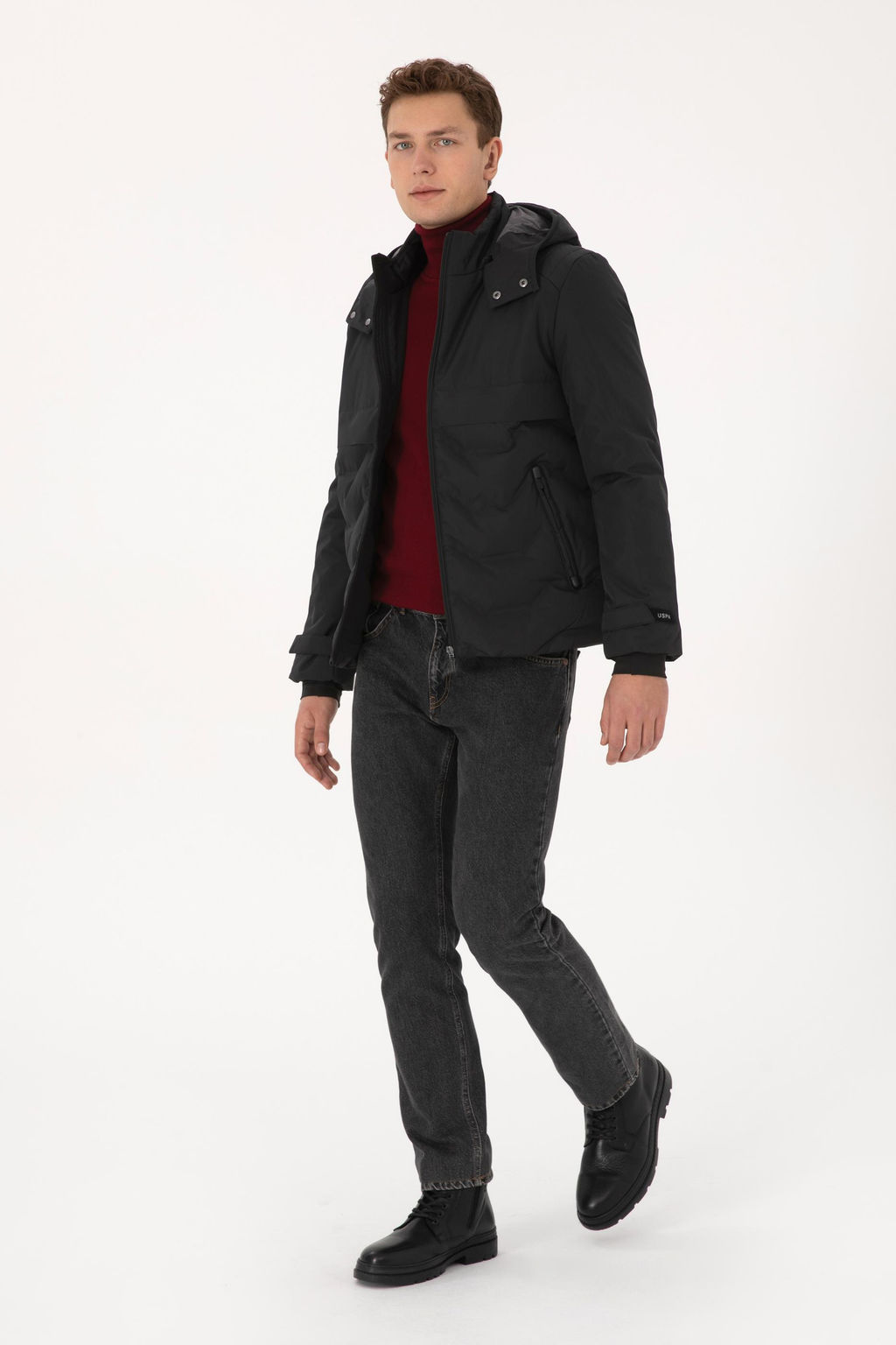 Erkek Siyah Mont - U.s. polo assn фото 4