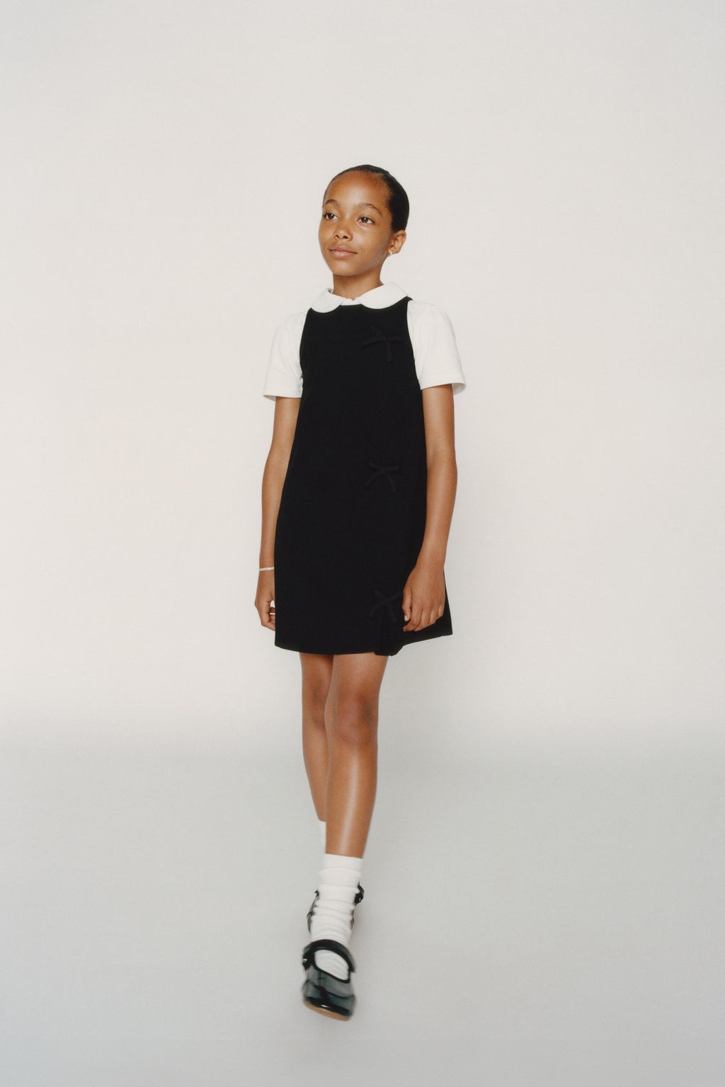 PINAFORE DRESS WITH BOWS - Zara фото 5