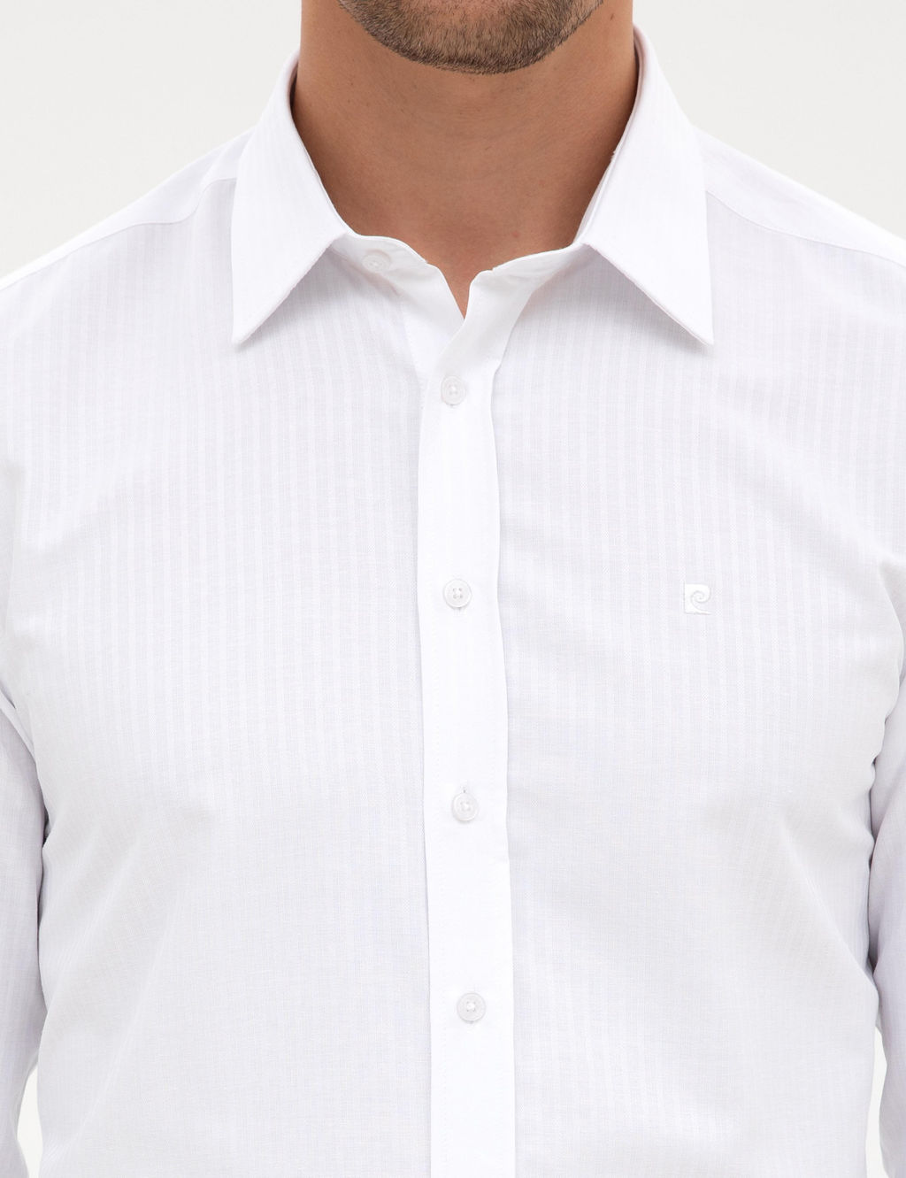 Beyaz Slim Fit Uzun Kollu G_mlek