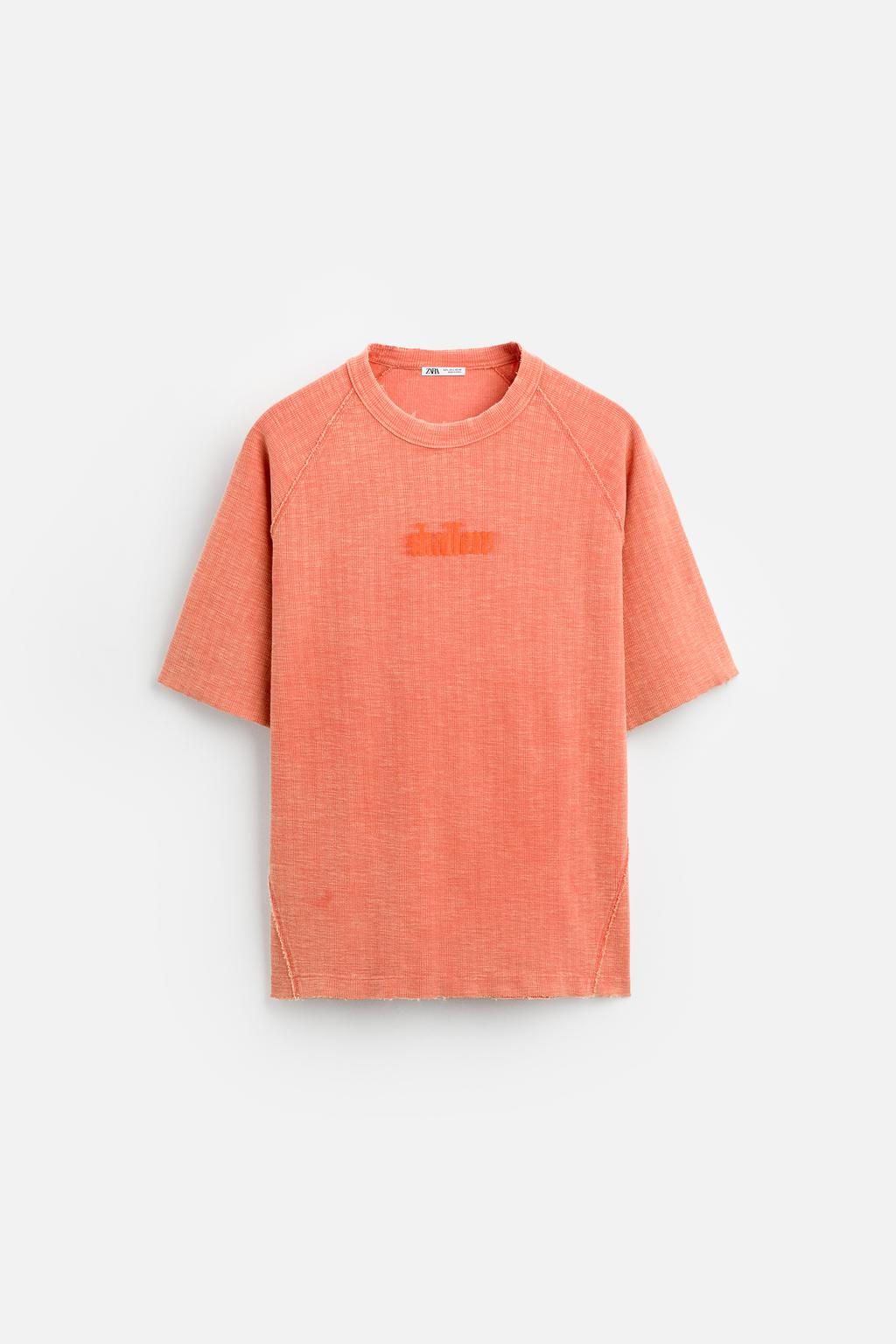 FADED KNIT T-SHIRT - Zara фото 6