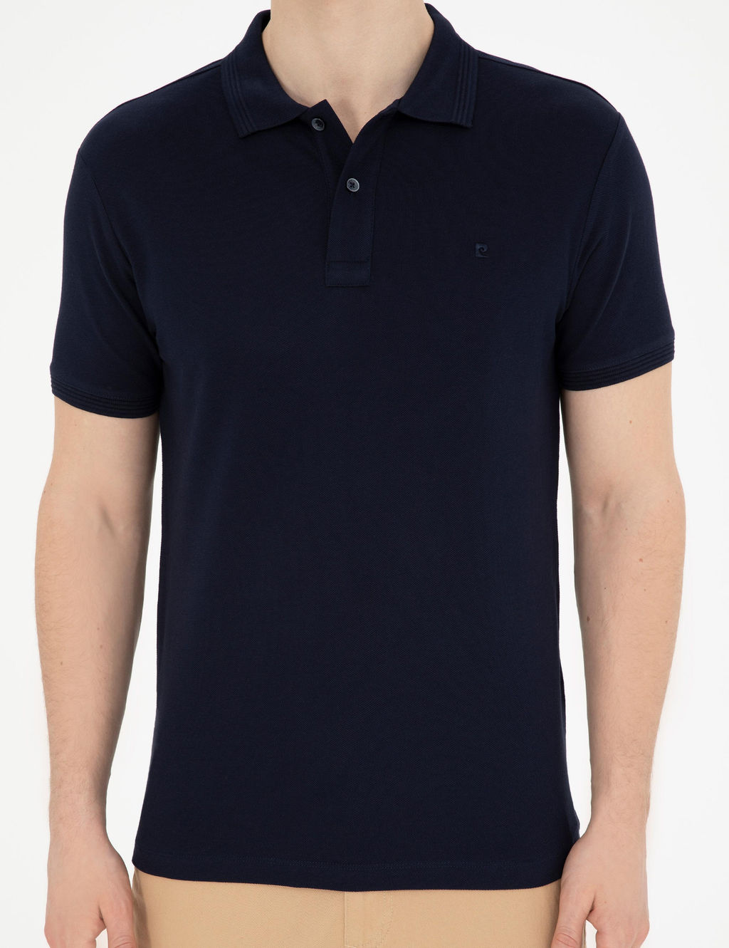 Lacivert Slim Fit Basic Ti__rt - Pierre cardin фото 13