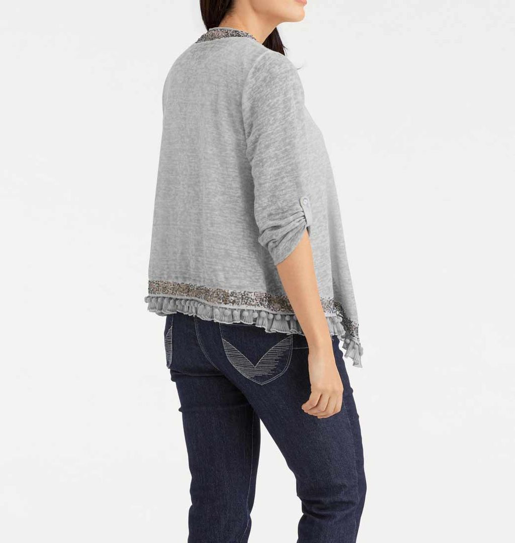 Кардиган, серый - Linea tesini фото 7