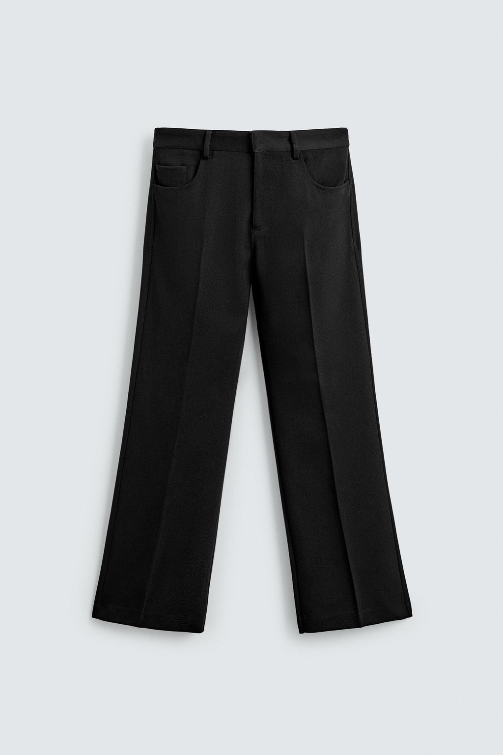 FLARE FIT TWILL TROUSERS - Zara фото 7