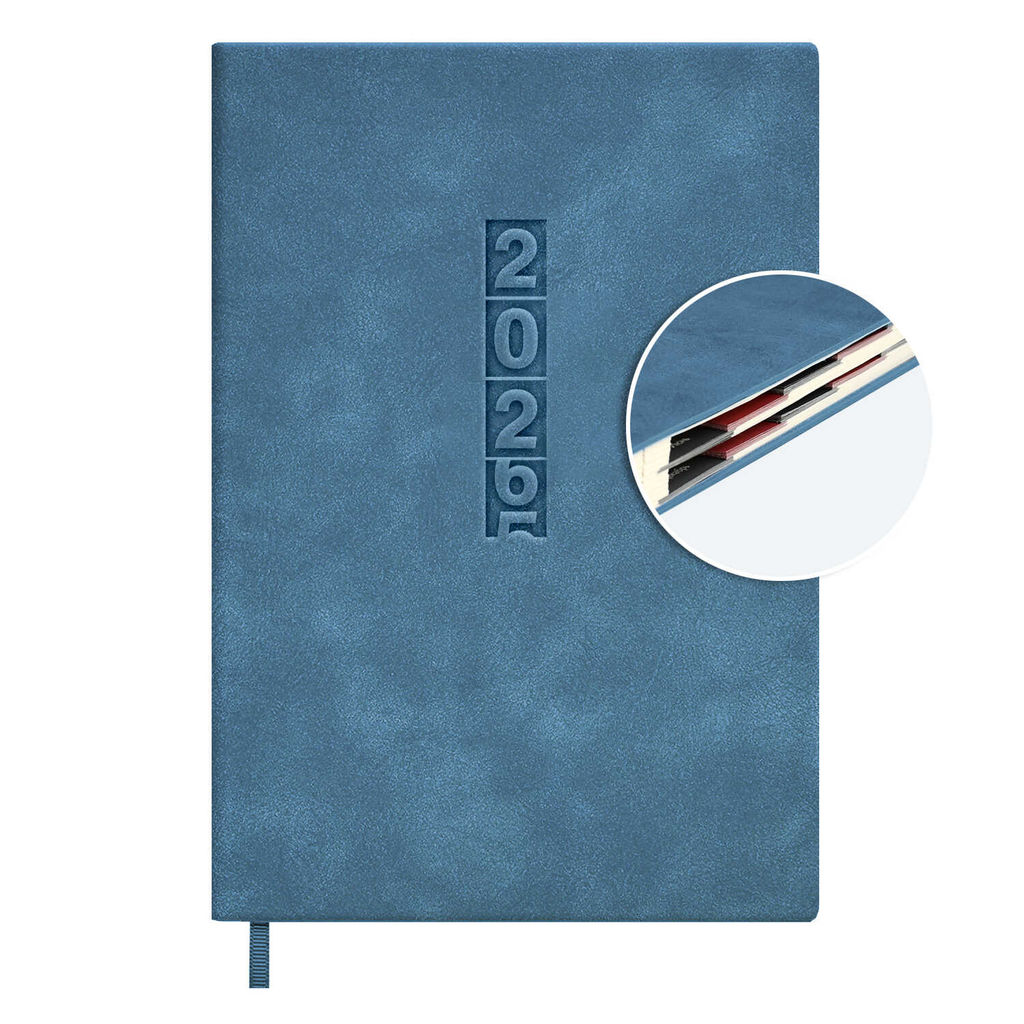 Ежедневник датированный 2026 ESCALADA, #ДУМАЙ КАК МИЛЛИАРДЕР, А5, 176 л., арт. 70271/ 15 ТИВОЛИ ГЛОСС ГОЛУБОЙ