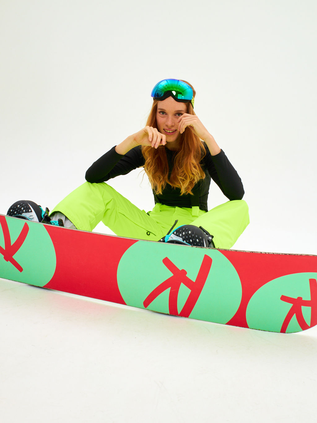 Брюки зимние женские / сноубордические Alpha Endless Симфония склона_YEL Желто-зеленый  фото 25