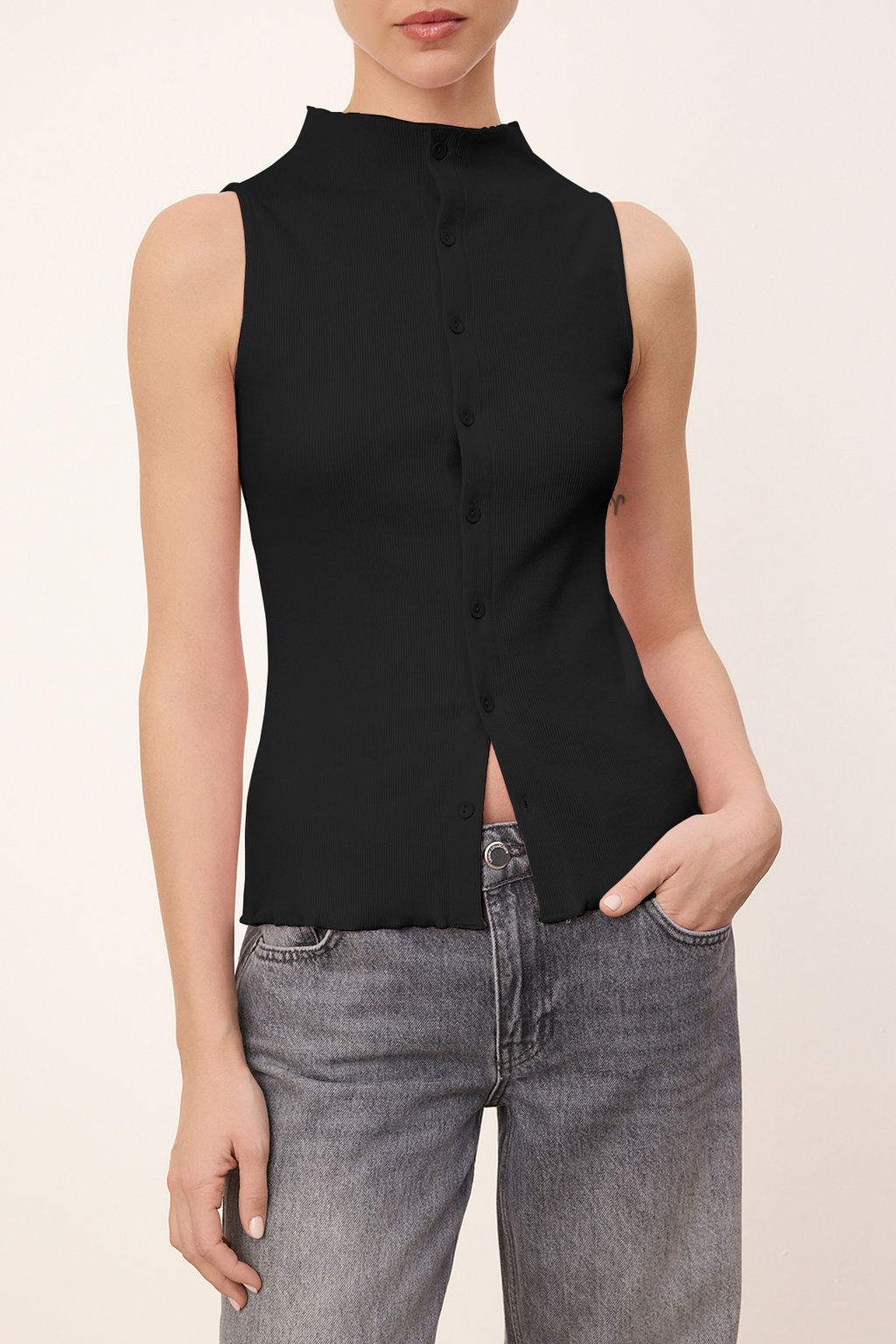 Wardrobe Essentials-Ac?k Pembe Fitted Dugmeli Volanl?/F?rf?rl? Esnek Orme Bluz TWOSS26BZ00171 - Trendyolmilla фото 20