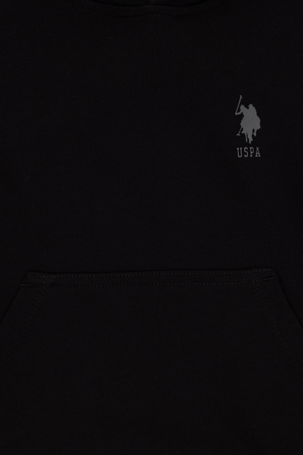 Черная базовая толстовка с капюшоном для мальчика - U.s. polo assn фото 8