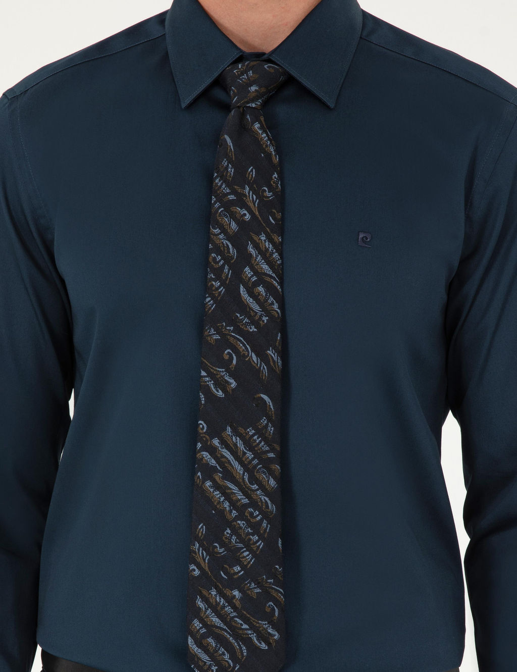 Lacivert Slim Fit Uzun Kollu Basic G_mlek - Pierre cardin фото 6