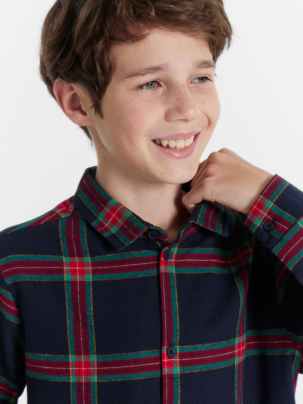 Рубашка для мальчиков в клетку - Mark formelle фото 4