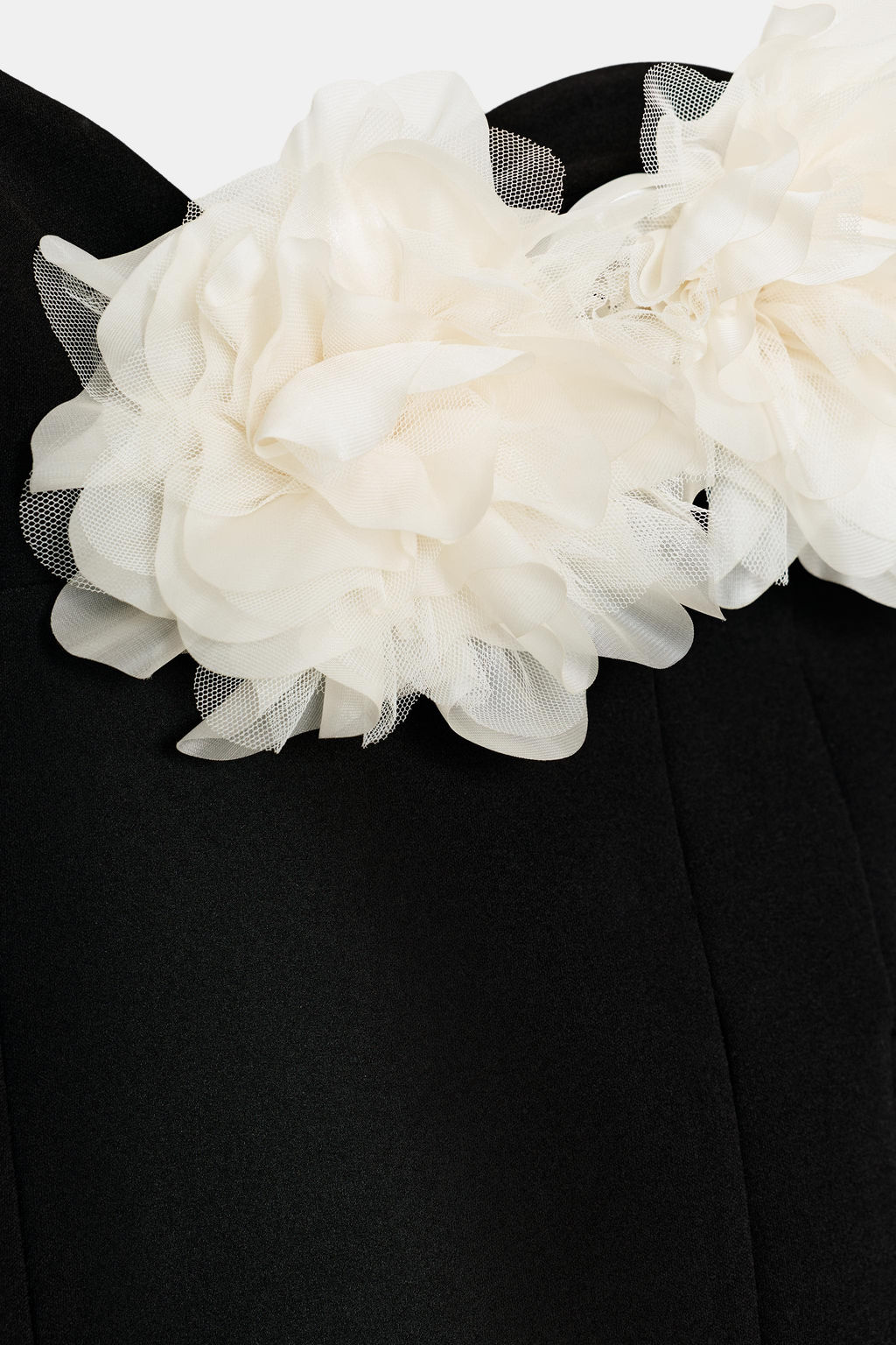CONTRAST FLORAL BANDEAU DRESS - Zara фото 8