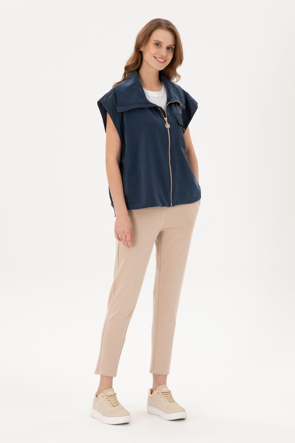 Женские спортивные штаны песочного цвета - U.s. polo assn фото 3