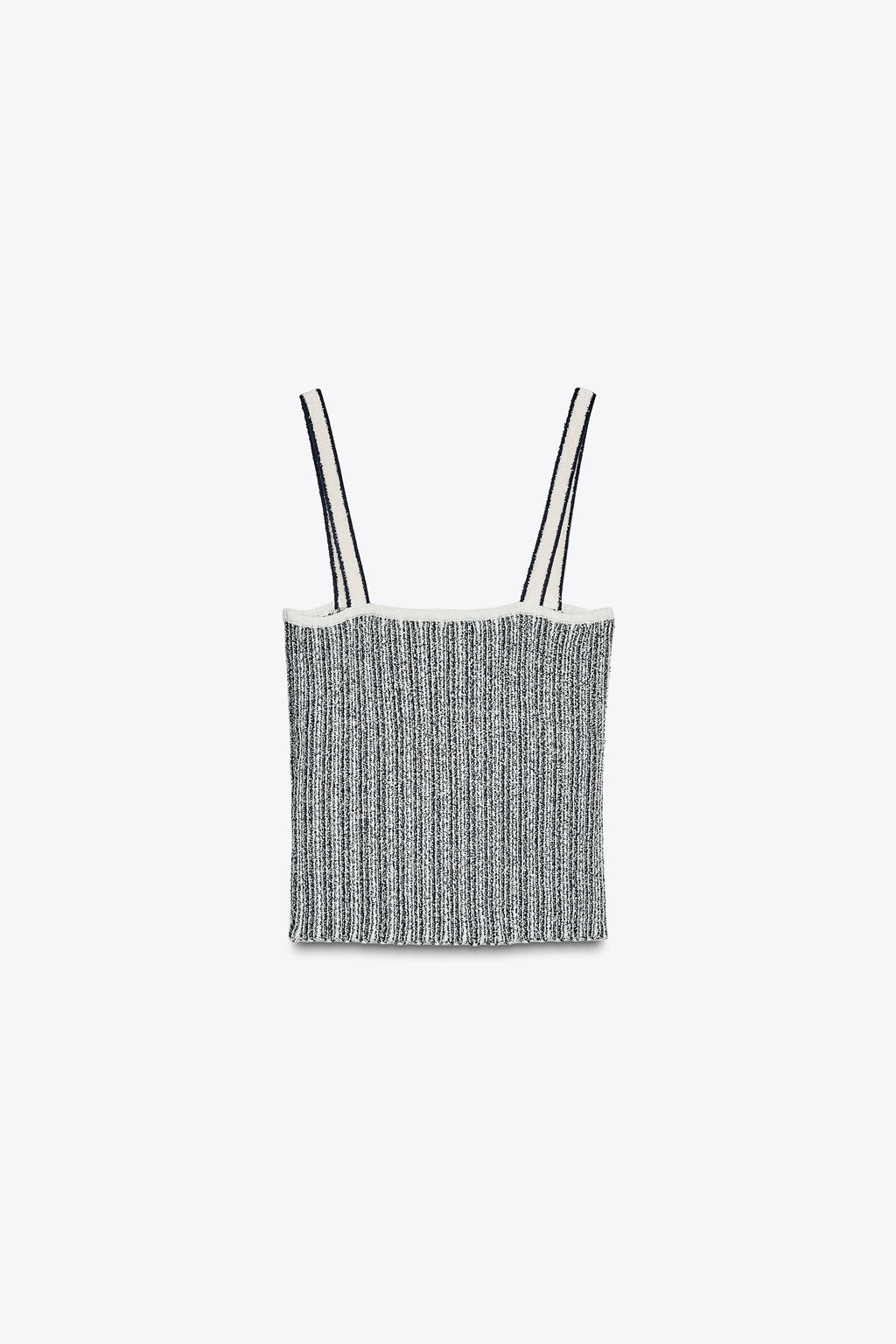 STRIPED KNIT CROP TOP - Zara фото 5