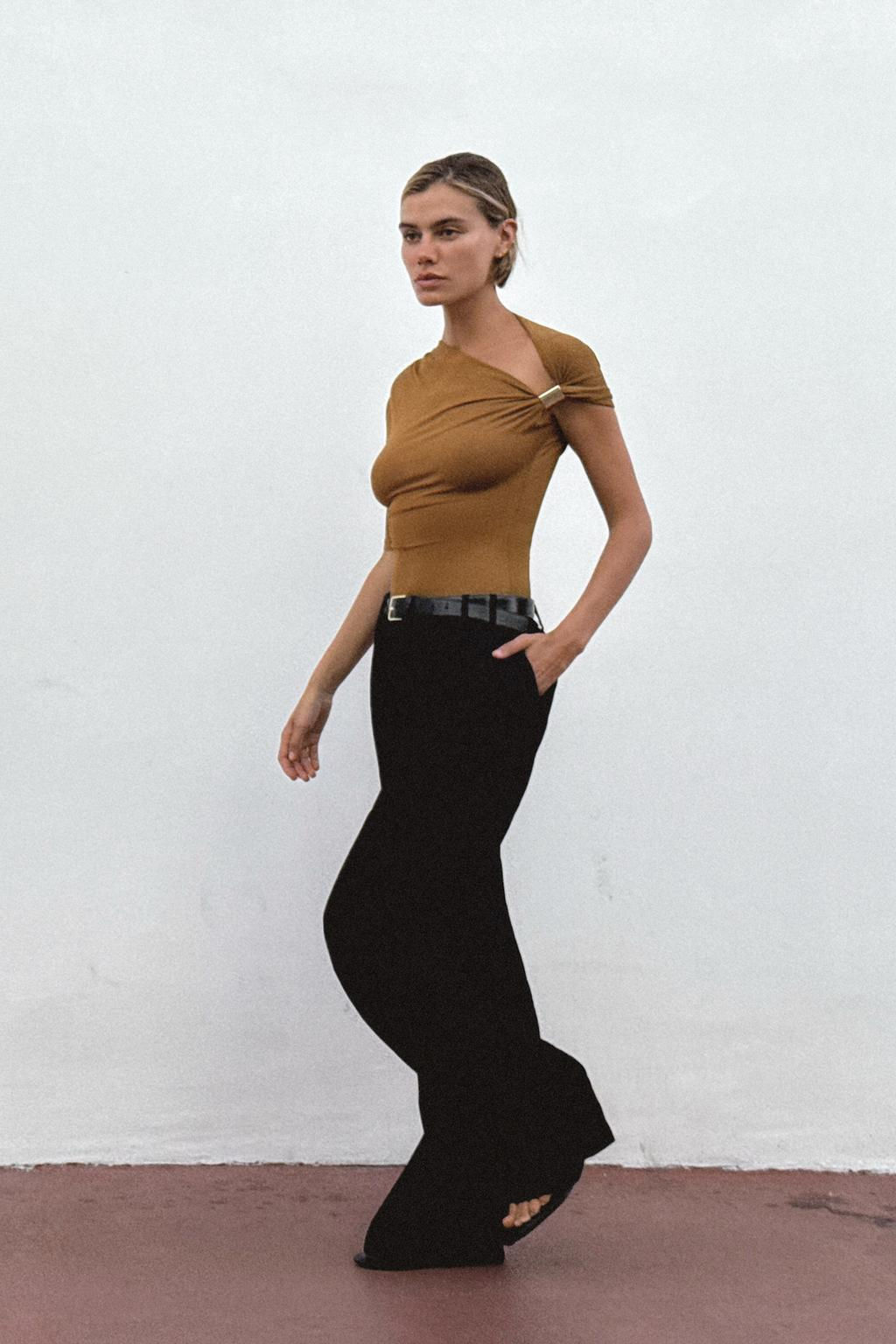 ASYMMETRIC POLYAMIDE TOP - Zara фото 8