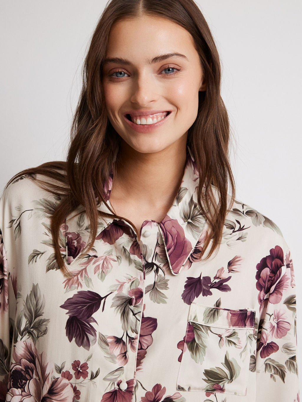 Infinity / Женская домашняя блуза с цветочным принтом Milena - Infinity Lingerie фото 4