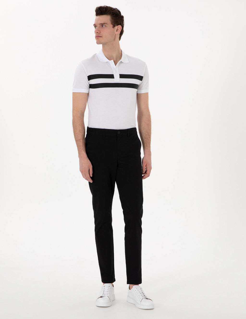 Siyah Slim Fit Kanvas Pantolon - Pierre cardin фото 3