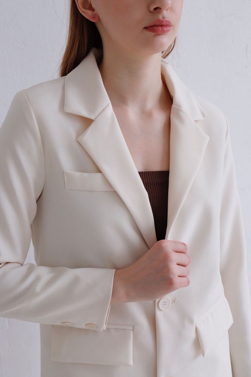 12393 Костюм брючный молочный - Martichelli фото 3