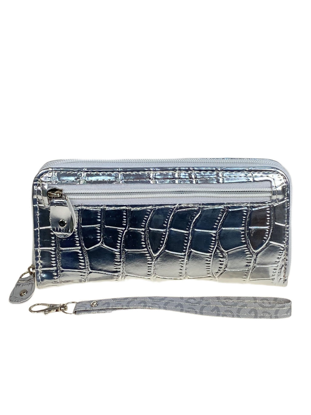 Женское портмоне из искусственной кожи, цвет серебро - Greta фото 2