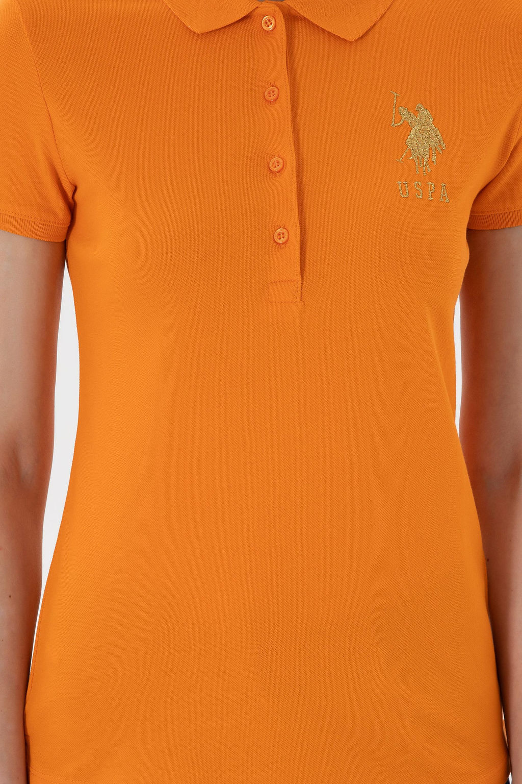 Kad_n Turuncu Basic Polo Yaka Ti__rt - U.s. polo assn фото 6