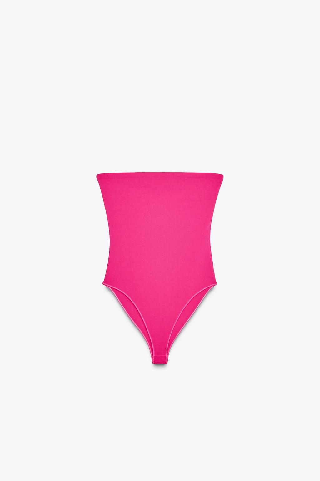 STRETCH BANDEAU BODYSUIT - Zara фото 24