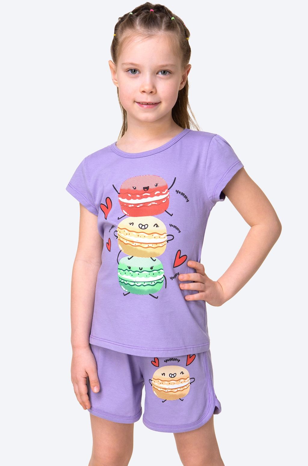 Хлопковый летний костюм для девочки Bonito  фото 4