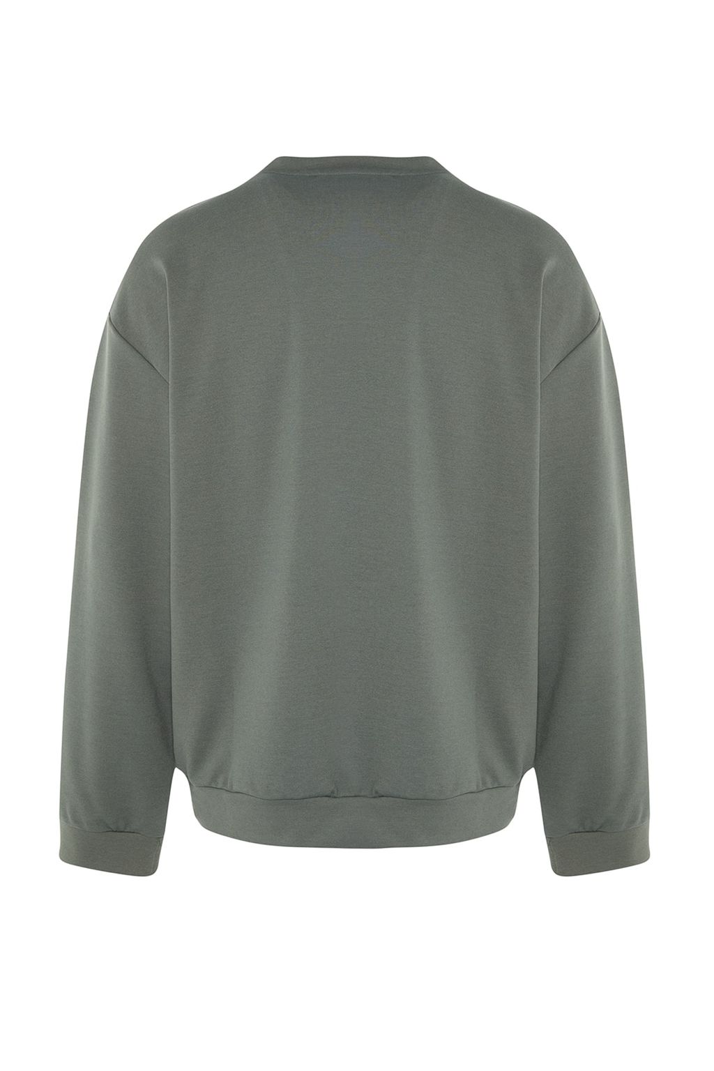 TRENDYOL MAN Mint Bisiklet Yaka Oversize/Genis Kesim Fit Minimal Yaz? Bask?l? Sweatshirt TMNAW23SW00237 - Trendyolmilla фото 13