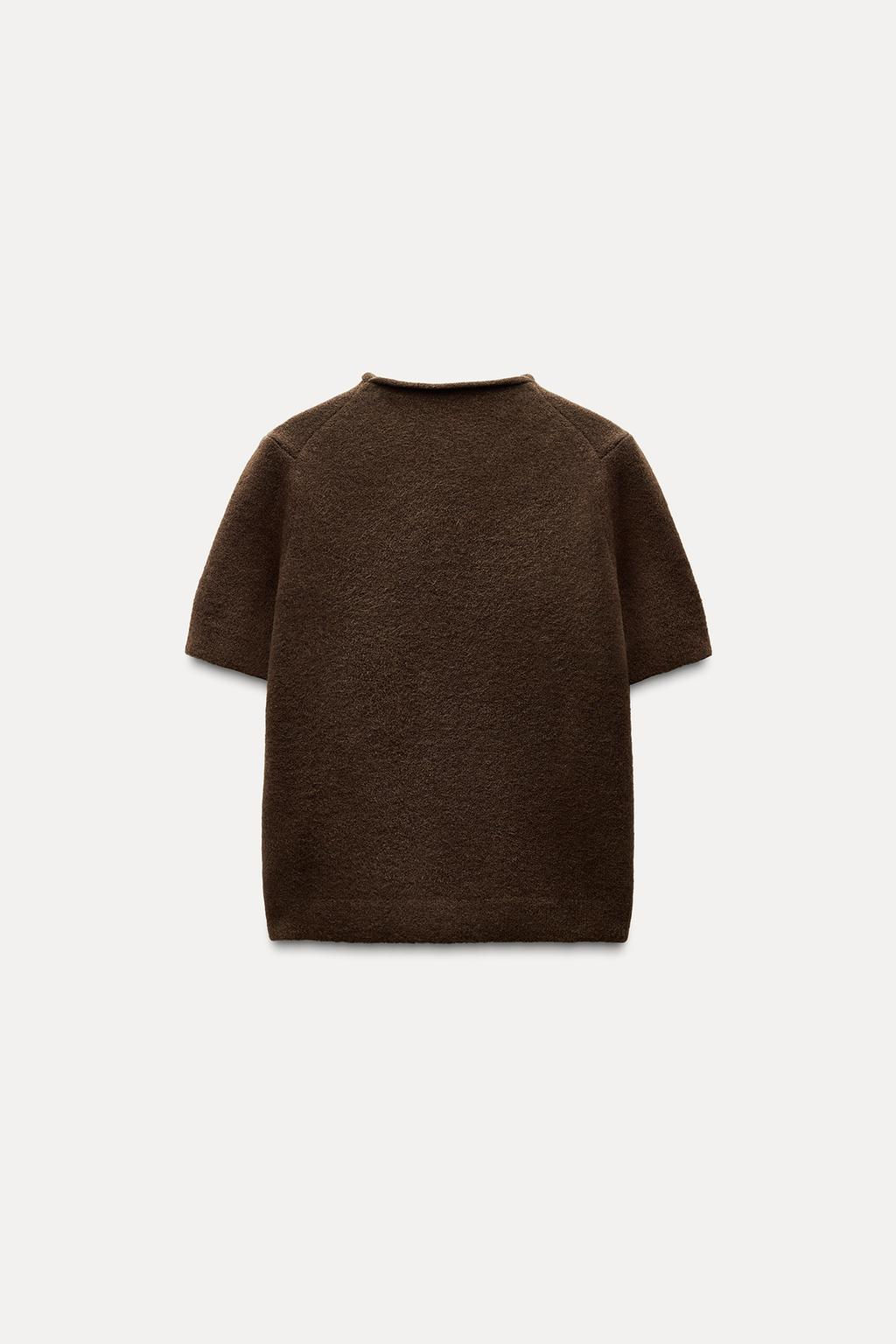 SOFT KNIT SHORT SLEEVE SWEATER - Zara фото 8