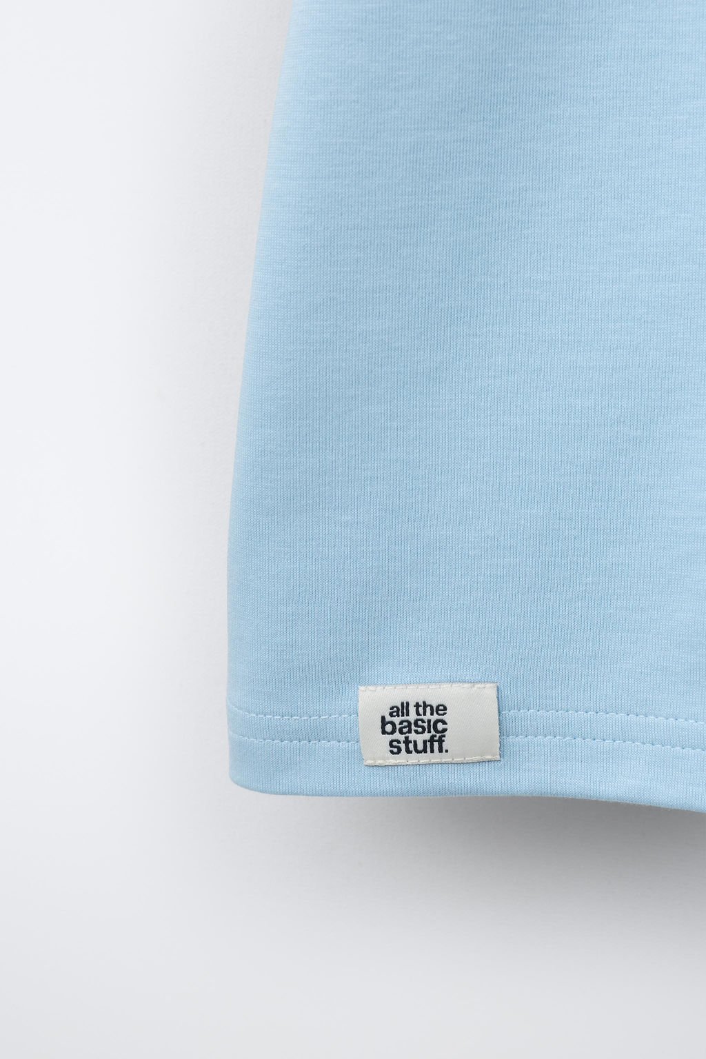 CAMISETA LISA INTERLOCK / Azul claro