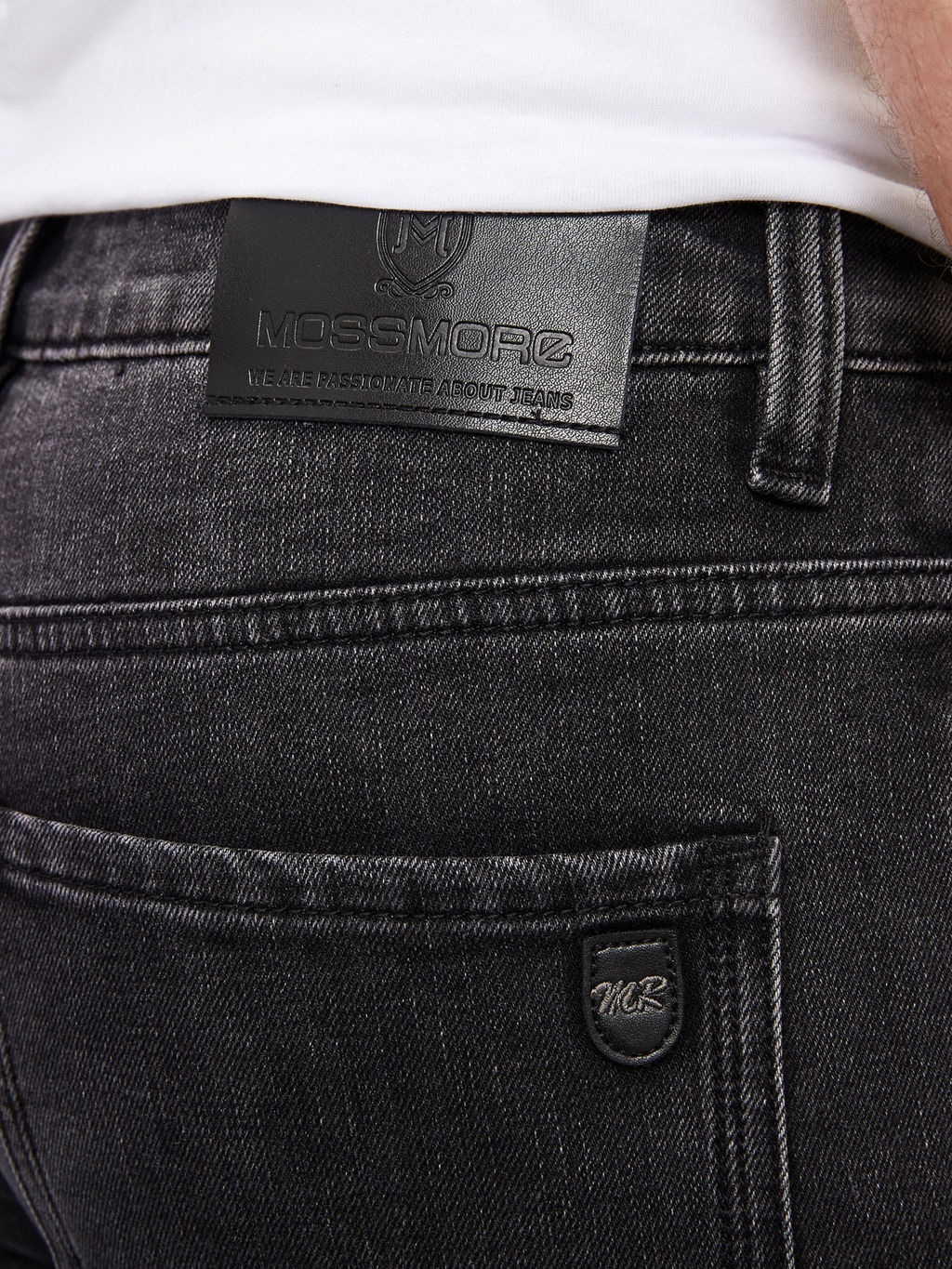 Утепленные мужские джинсы зауженного кроя с начесом - Mossmore фото 8