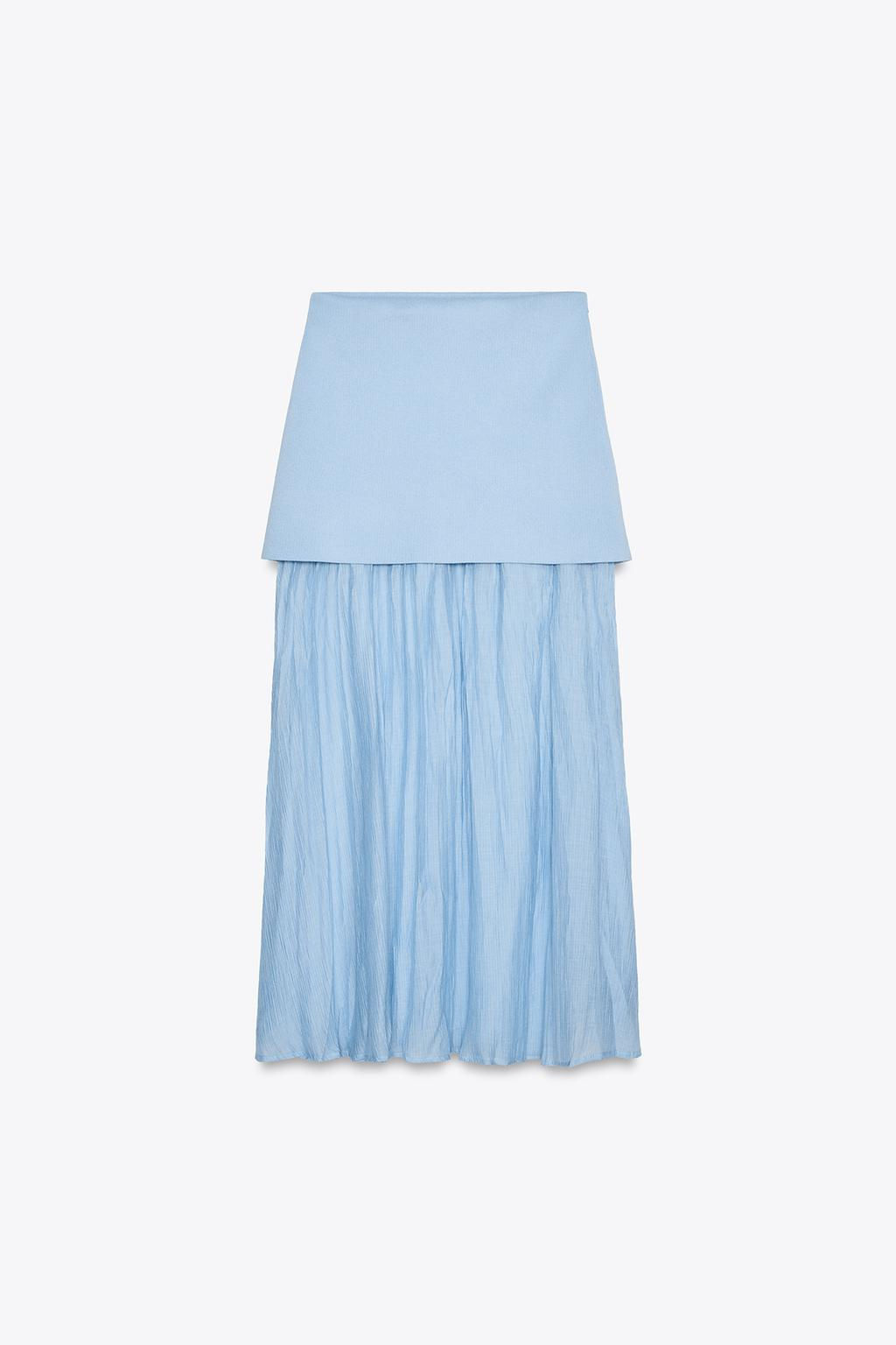 COMBINED PLEATED KNIT SKIRT - Zara фото 36