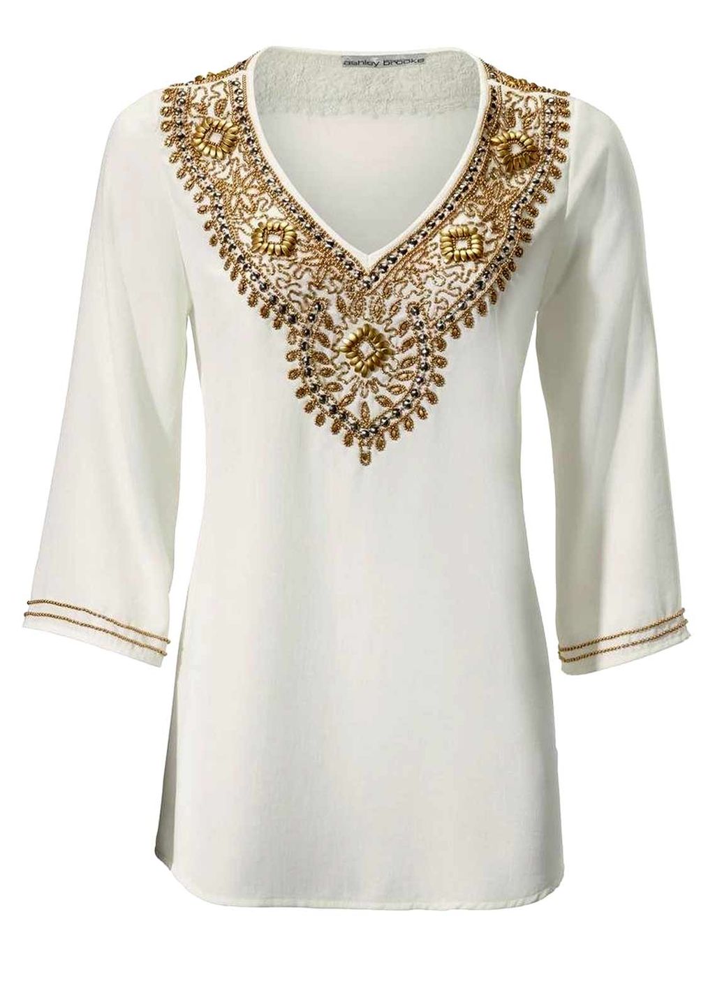 Туника, белая - Ashley brooke фото 2